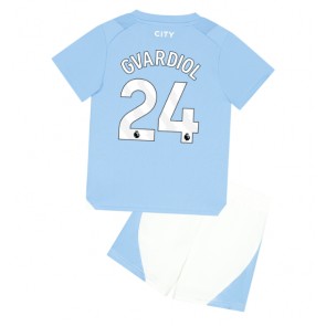 Manchester City Josko Gvardiol #24 Dětské Domácí dres komplet 2023-24 Krátký Rukáv (+ trenýrky)